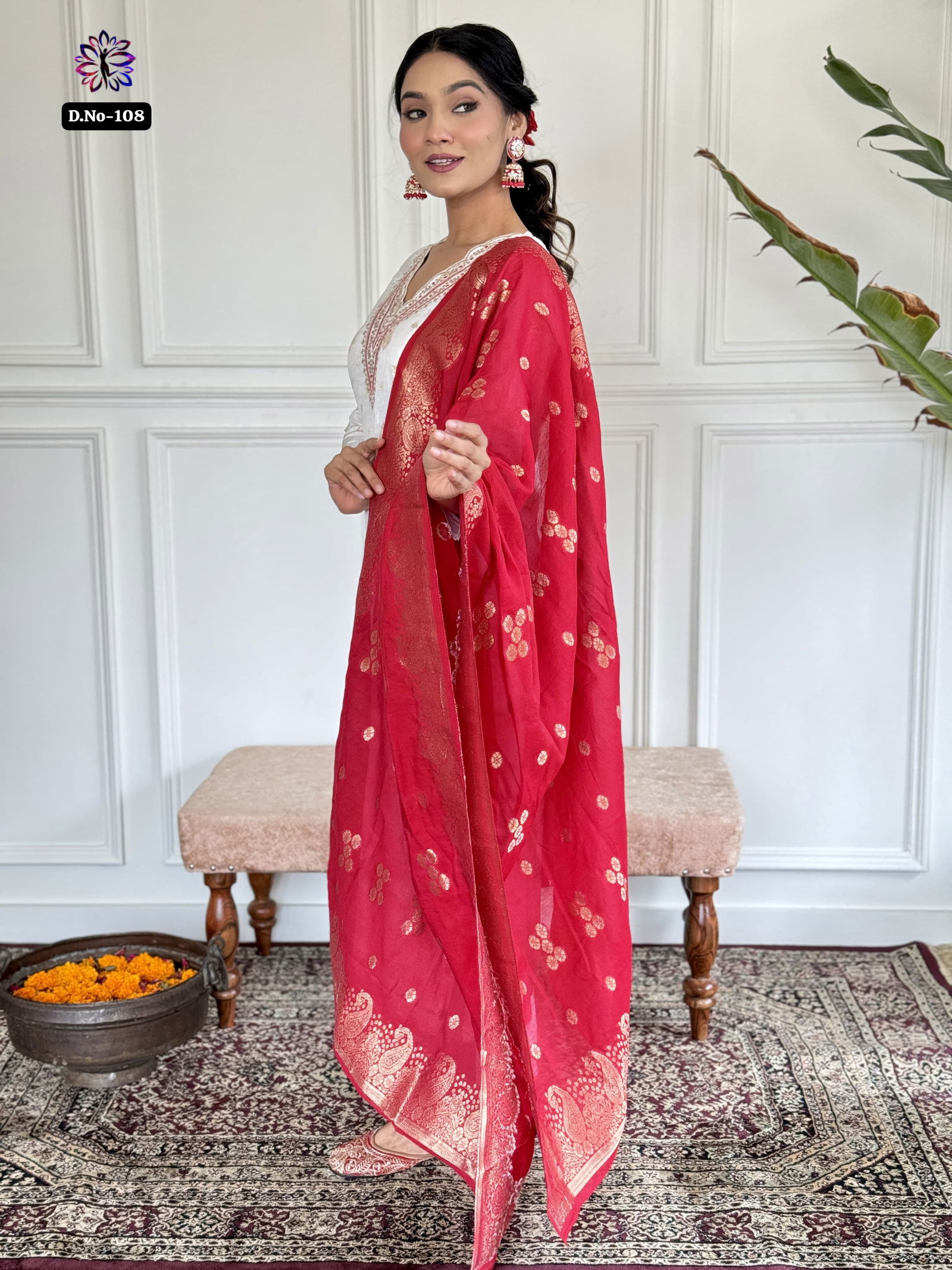 KF 108 Kalaai Viscose Jacquard Kurti With Bottom Dupatta Suppliers In India